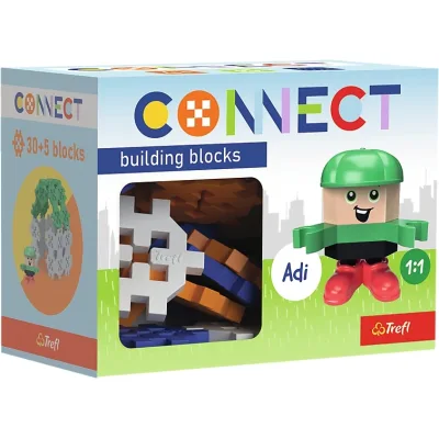 Конструктор Trefl Connect з ігровою фігуркою Adi 35 деталей (5900511619812)
