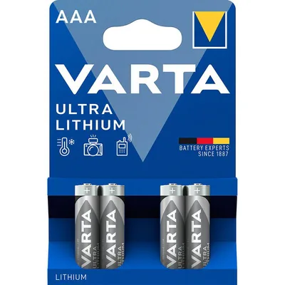 Батарейка Varta Ultra Lithium (6103) AAA BL 4шт