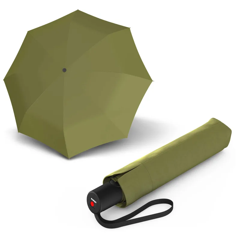 Парасоля Knirps A.200 Medium Duomatic Olive автомат, складана (Kn95-7201-8879)