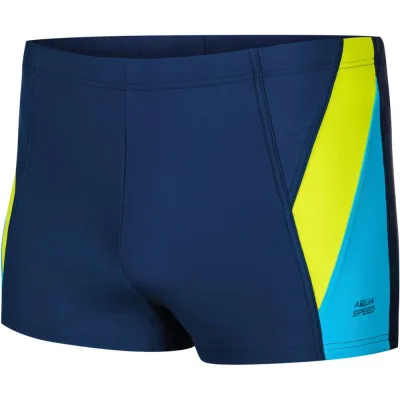 Плавки Aqua Speed Logan 226-426 темно-синій, блакитний, жовтий M (5908217680631)