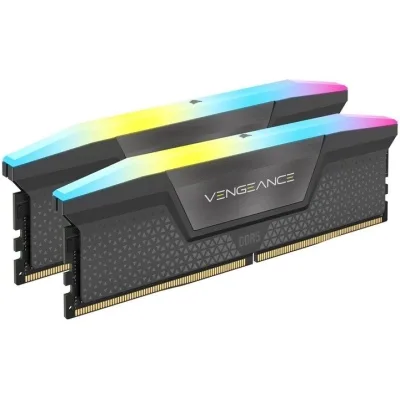 Модуль пам'яті для комп'ютера DDR5 32GB (2x16GB) 5600 MHz Vengeance RGB Corsair (CMH32GX5M2B5600Z36K)