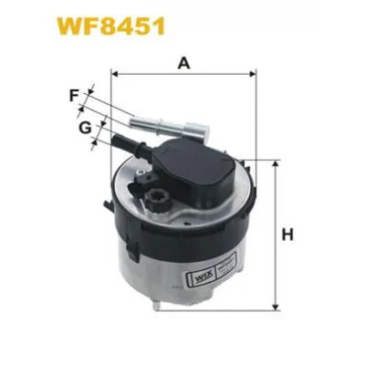 Фільтр паливний Wixfiltron WF8451