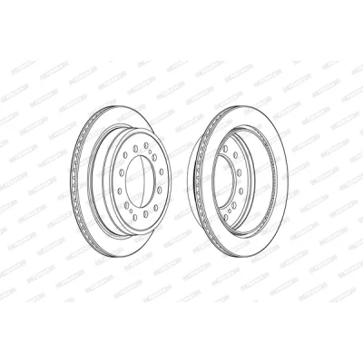 Гальмівний диск FERODO DDF2505C