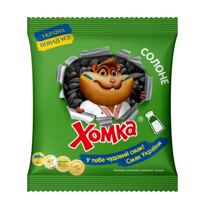Насіння соняшника Хомка смажене солоне 125 г (4820134942221)