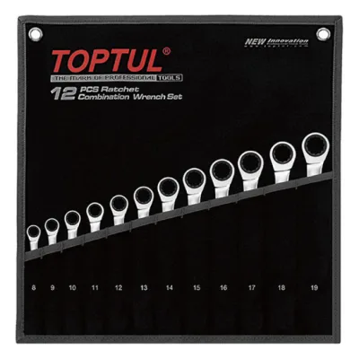 Ключ Toptul комбінований тріскачковий 8-19мм 12шт (GPAQ1202)