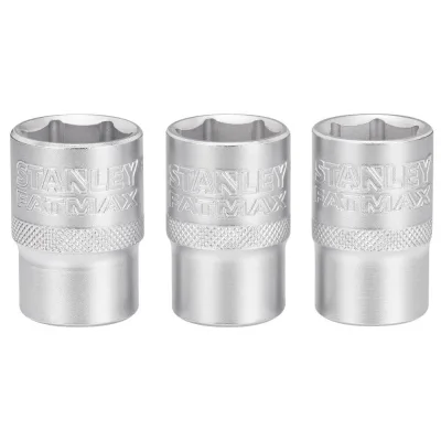 Набір торцевих головок Stanley орцевих 1/2" Maxi Drive, із шестигранним профілем, 3 шт: 17, 18, 19 мм. (FMMT17094-0)