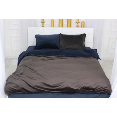 Постільна білизна MirSon Велюр Winter Frost 28-0005 + 28-0006 Tagetes Velvet 175х210 (2200004007830)