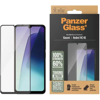 Скло захисне PANZERGLASS Xiaomi 14C 4G Ultra-Wide Fit (PG_PGRNUWFG58421)