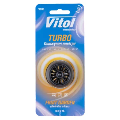 Ароматизатор для автомобіля VITOL Turbo Fruit Garden (VT03)