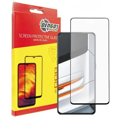 Скло захисне Dengos Full Glue Realme GT Neo 3 (black) (TGFG-300)