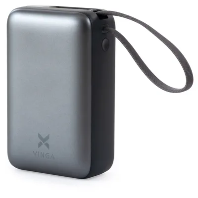 Батарея універсальна Vinga 30000 mAh 65W Display Cable (VPBB3065C)
