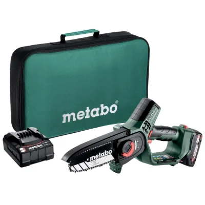 Ланцюгова пила Metabo MS 18 LTX 15 18V, 2Ah, шина 15см. кейс (600856500)
