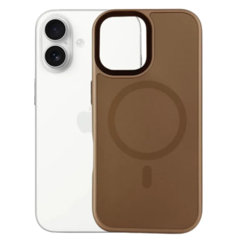 Чохол до мобільного телефона BeCover FIBRA ArcLine MagSafe Apple iPhone 17 Brown (715373)