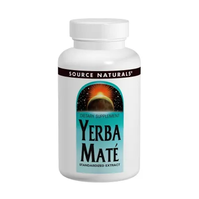 Трави Source Naturals Падуб Парагвайський (Парагвайський Чай Мате) 600мг, 90 табл (SNS-01730)