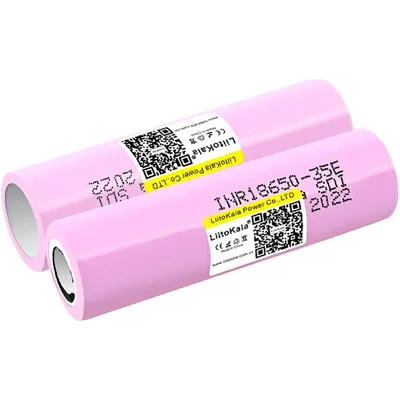 Акумулятор 18650 3500mah (3350-3500mah), 3.7V(2.5-4.2V), Pink Liitokala (Lii-35E)
