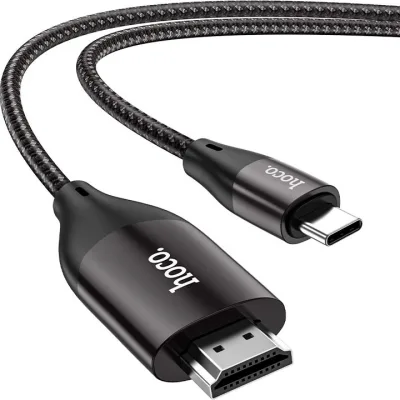 Кабель мультимедійний USB-C to HDMI M 2.0m 4K30Hz gray HOCO (6931474755025)