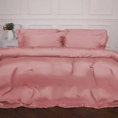 Постільна білизна MirSon Tencel №02 Pink 2x160x220 Сімейний Євро (2200009368615)