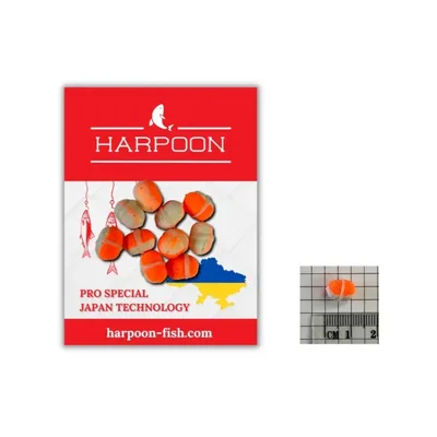 Бойл Harpoon МІНІ з резинкою Pop UP 9*8мм 10шт Краб/Мідія (2700000046425)