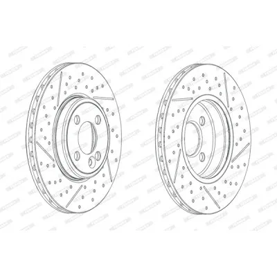Гальмівний диск FERODO DDF2126C
