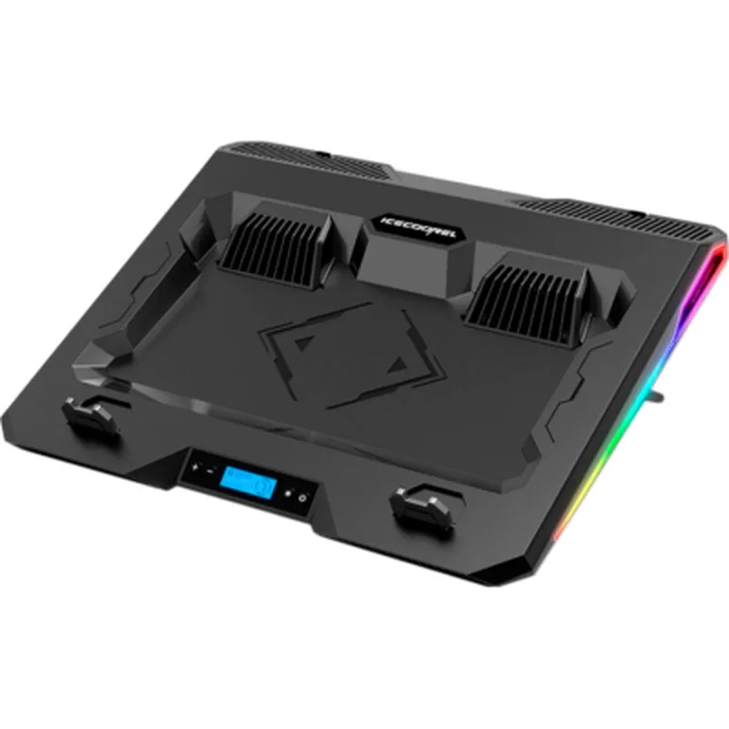Підставка до ноутбука IceCoorel 10-15.6", 2*60mm 2800 RPM, USB2.0+LCD+speed control., 400x350x45mm (A3)