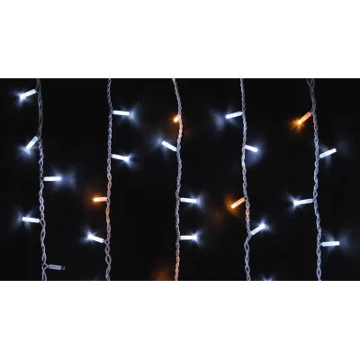 Гірлянда Delux ICICLE 108LED 2x1 м Жовтий flash Білий/Білий IP44 (90015177)