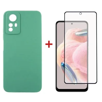 Чохол до мобільного телефона Dengos Kit for Xiaomi Redmi Note 12s case + glass (Mint) (DG-KM-46)