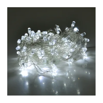 Гірлянда Voltronic Штора-Конус White 120LED, 8 режимів, 3х0,3 метра, прозора, BOX (DT-2025/S120SW)