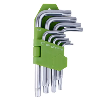 Ключ Alloid вигнутий TORX, 9шт. (HT-0912)
