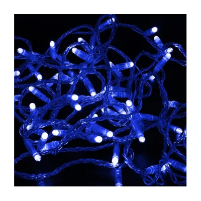 Гірлянда Voltronic Діодів Blue 600 LED, 100 м., 8 режимів, прозора (Garl-600LED-100mB)