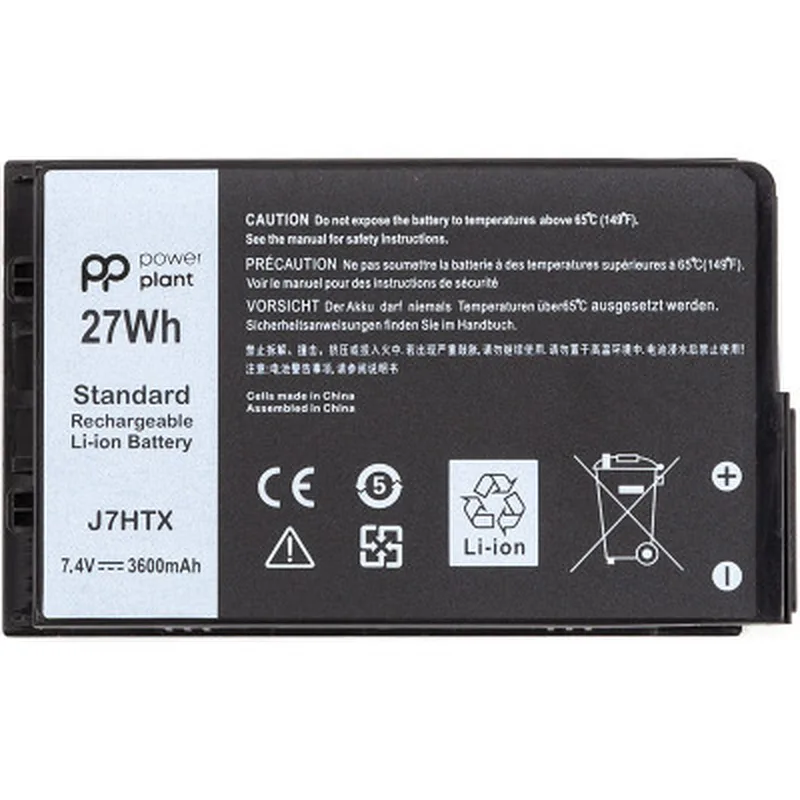 Акумулятор до ноутбука DELL Latitude 12 7202 (J7HTX) 7.4V 3600mAh PowerPlant (NB441945)