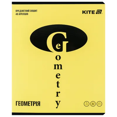 Зошит Kite предметний Bright 48 аркуші, клітинка, геометрія (K25-240-11)