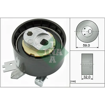 Ролик натягувача ременя INA 531 0906 10