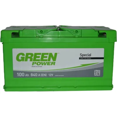 Акумулятор автомобільний GREEN POWER Standart 100Ah Ев (-/+) (840EN)