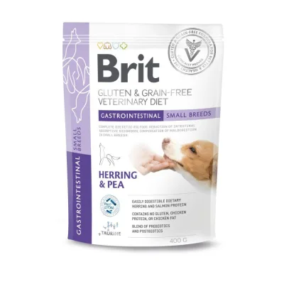 Сухий корм для собак Brit GF VetDiets Gastrointestinal Small Breeds з оселедцем 400 г (8595602573707)