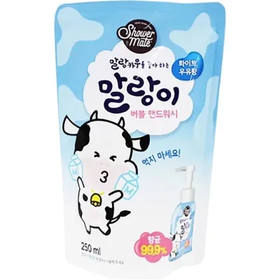 Рідке мило Shower Mate Bubble Hand Wash Milk Дой-пак 250 мл (8801046331293)