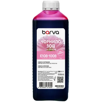 Чорнило Barva Epson 108 1 л, light magenta, special (E108-1008)