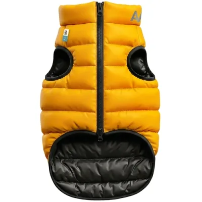 Курточка для тварин Airy Vest двостороння жовто-чорна XS30 (1546)