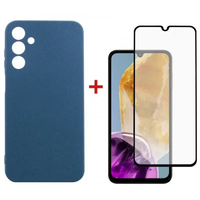 Чохол до мобільного телефона Dengos Samsung Galaxy M15 5G + Glass Blue (DG-KM-89)
