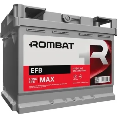 Акумулятор автомобільний ROMBAT 6CT-60 (0) EFB Start-Stop F260