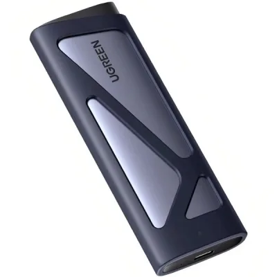Кишеня зовнішня Ugreen USB 3.2 Gen 2 to M.2 NVMe/SATA 10Gbps UASP TRIM CM767 gray (15813)