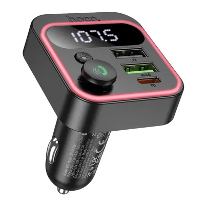 FM модулятор HOCO E85, Black, Box