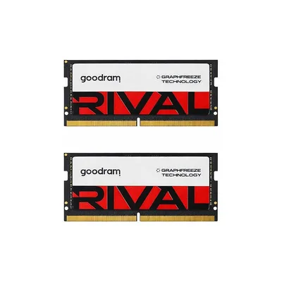 Модуль пам'яті для ноутбука SoDIMM DDR5 64GB (2x32GB) 5600 MHz Rival Goodram (GGEES5-56L40/64GDC)