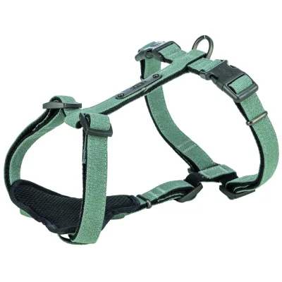 Шлея для собак Trixie CityStyle H-harness Бавовна L–XL 75–120 см 25 мм Світло-зелена (4053032682672)