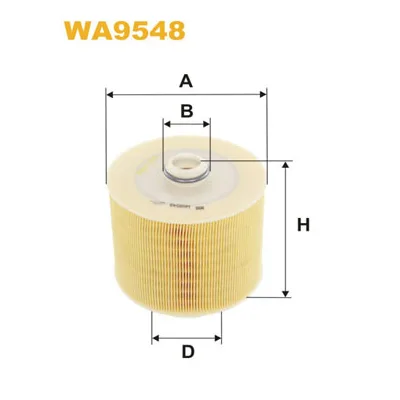 Повітряний фільтр для автомобіля Wixfiltron WA9548