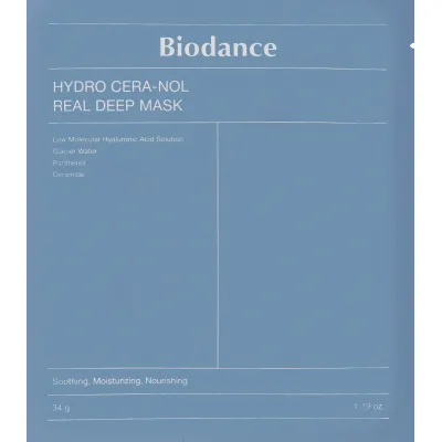 Маска для обличчя Biodance Hydro Cera-Nol Real Deep Sheet Mask 34 г (8809937360629)