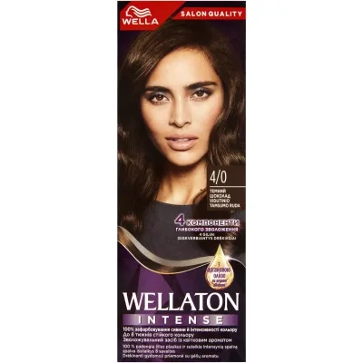 Фарба для волосся Wellaton 4/0 Темний шоколад 110 мл (4056800023035)