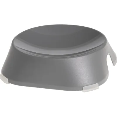 Посуд для котів Fiboo Flat Bowl миска без антиковзких накладок світло-сіра (FIB0132)