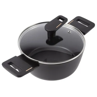 Каструля Bergner Copper, з кришкою 20 см (BG-30293-BK)