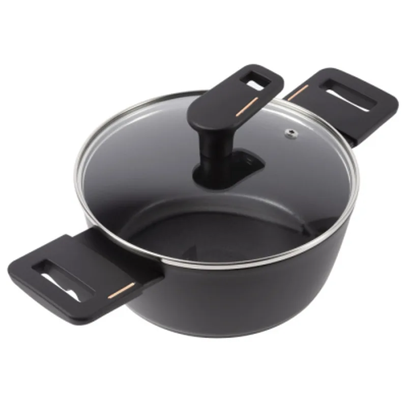 Каструля Bergner Copper, з кришкою 20 см (BG-30293-BK)