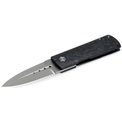 Ніж Maserin Daga, Elmax, fat carbon, синій (372/B)